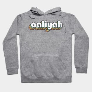 Aaliyah - Retro Rainbow Letters Hoodie